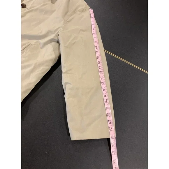 VTG Woolrich Brown Khaki Faux Fur Lined Button Down Winter Coat Mens Sz 40 Parka - Picture 8 of 15